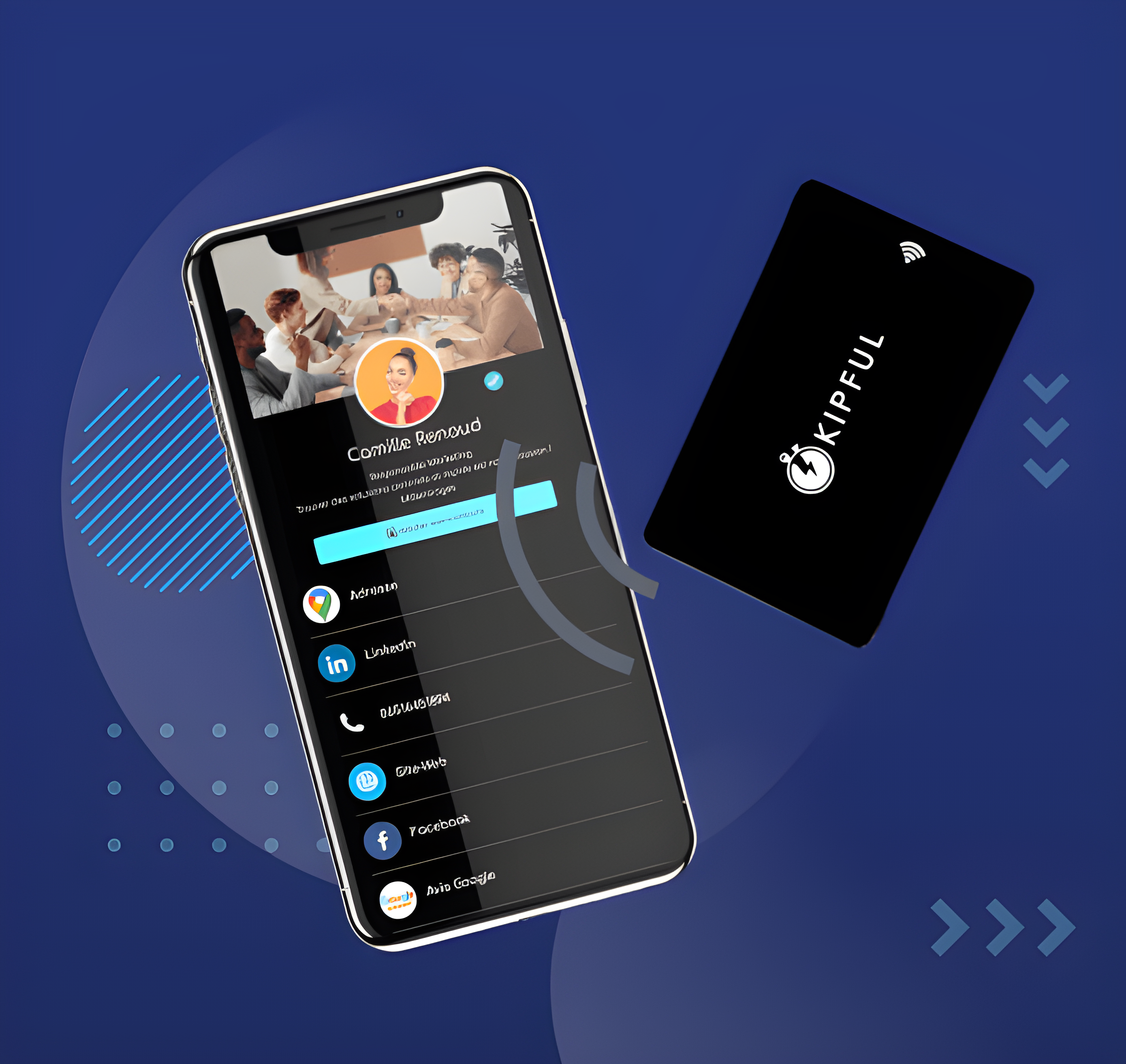 carte visite NFC Tel