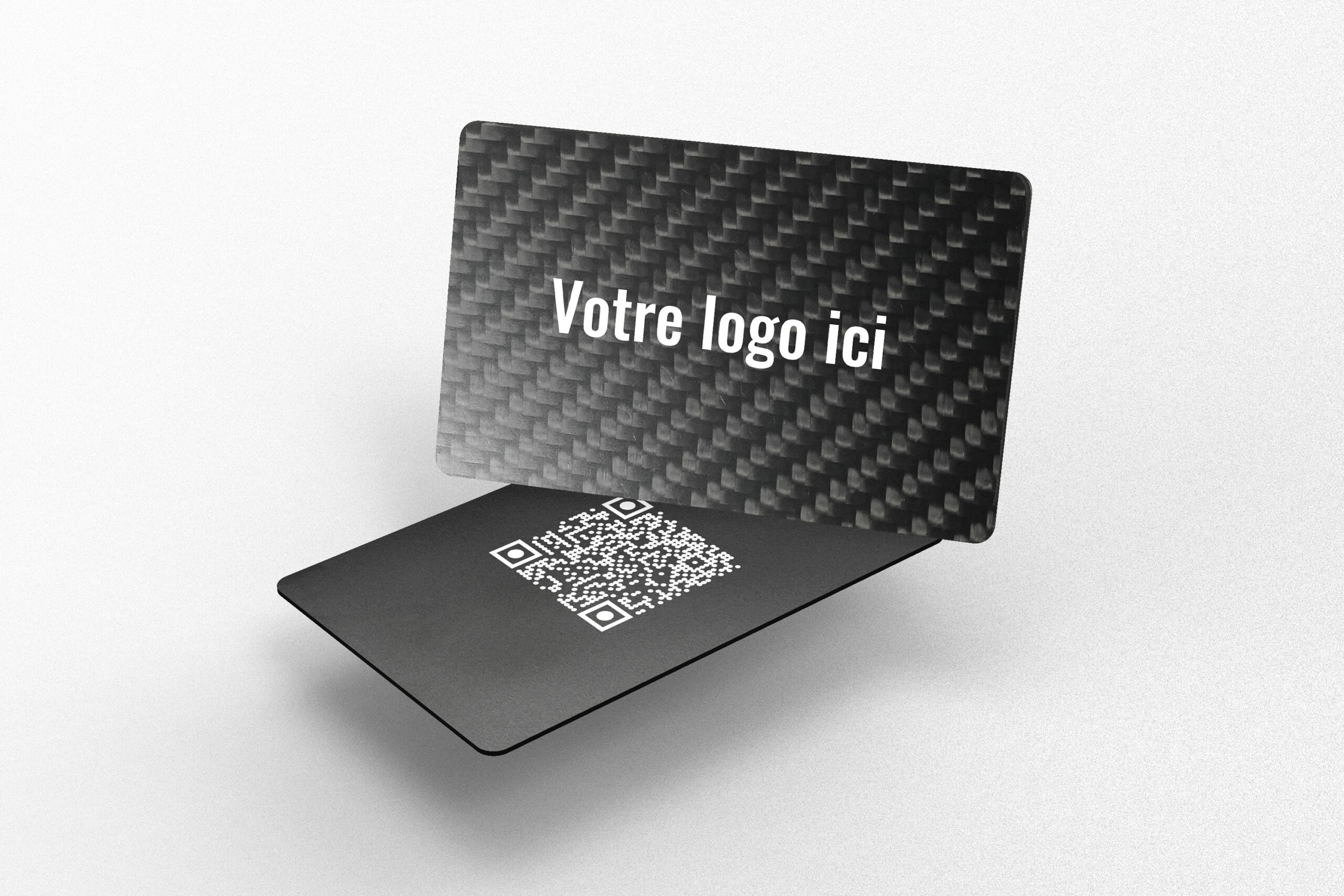 Carte de visite en carbon noir