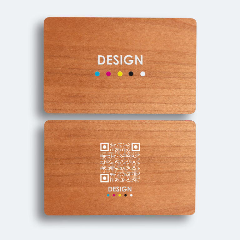 Carte connectée cerisier personnalisable impression