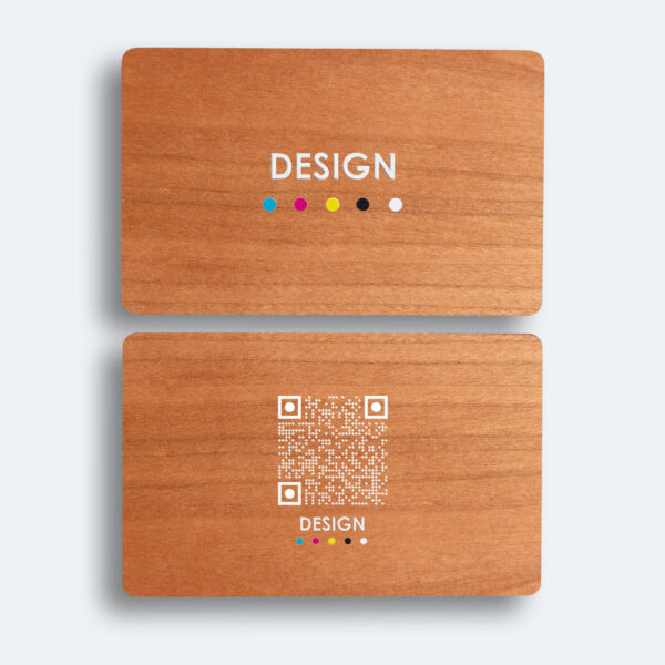 Carte connectée cerisier personnalisable impression
