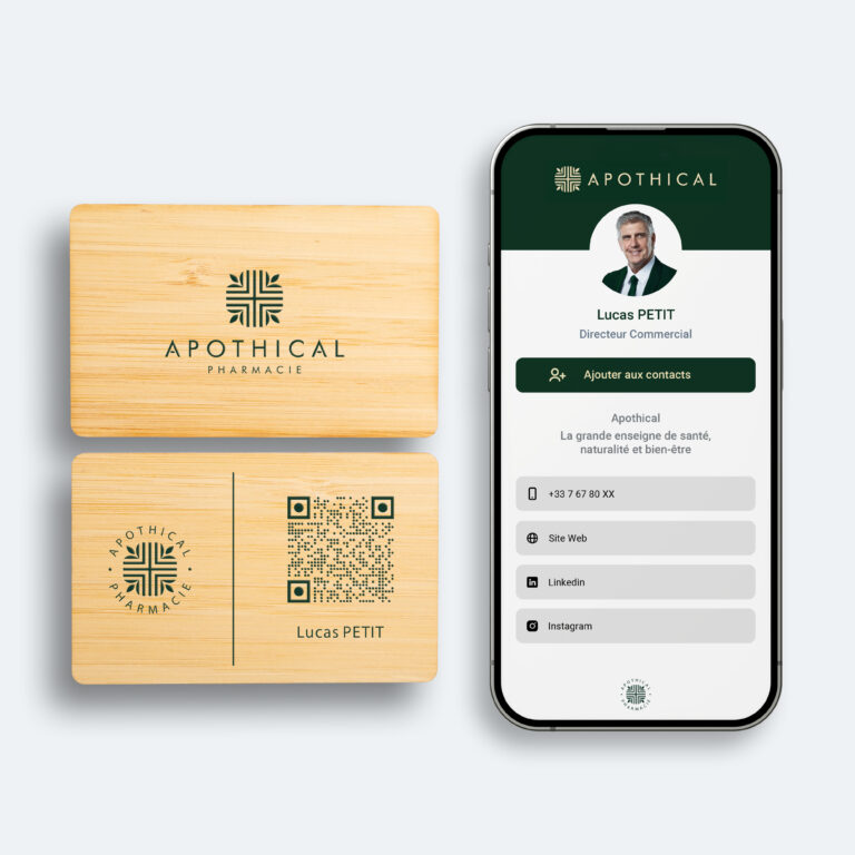 Carte de visite QR Code APOTHICAL