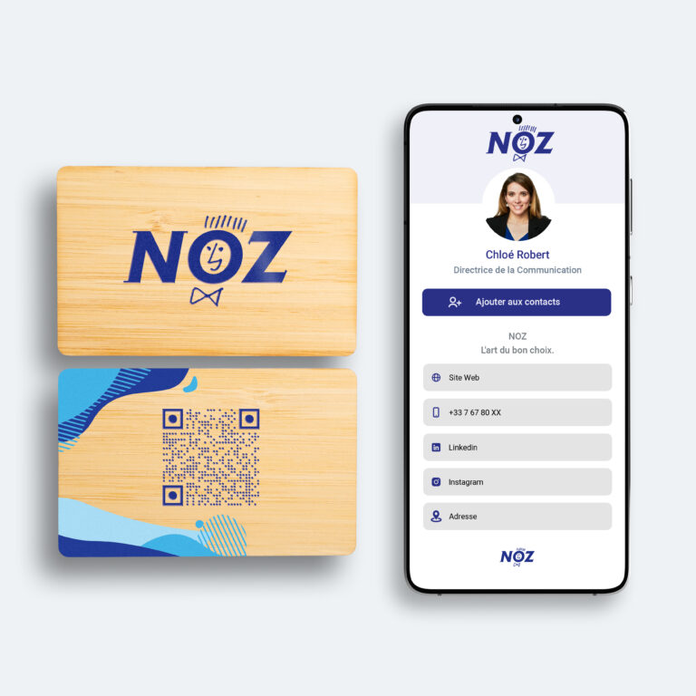 Carte de visite connectée NOZ