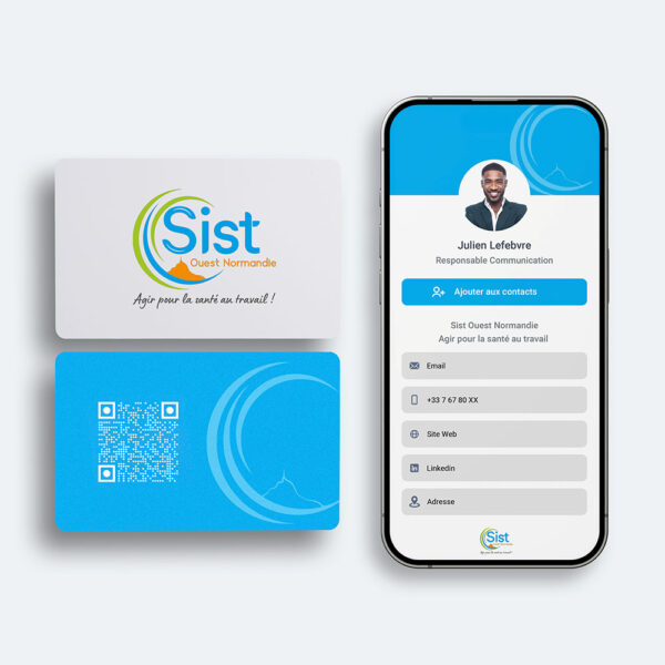 Carte Sist Ouest profil digital accessible via QR code
