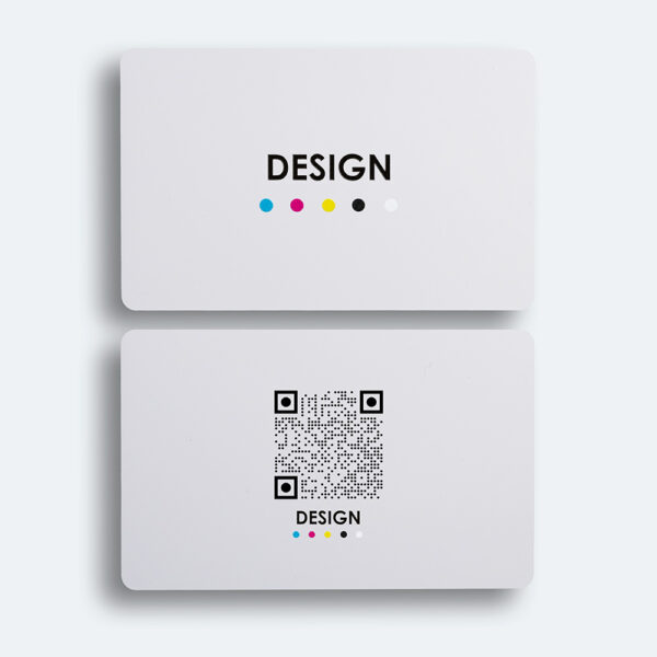 Carte NFC blanche personnalisable QR code