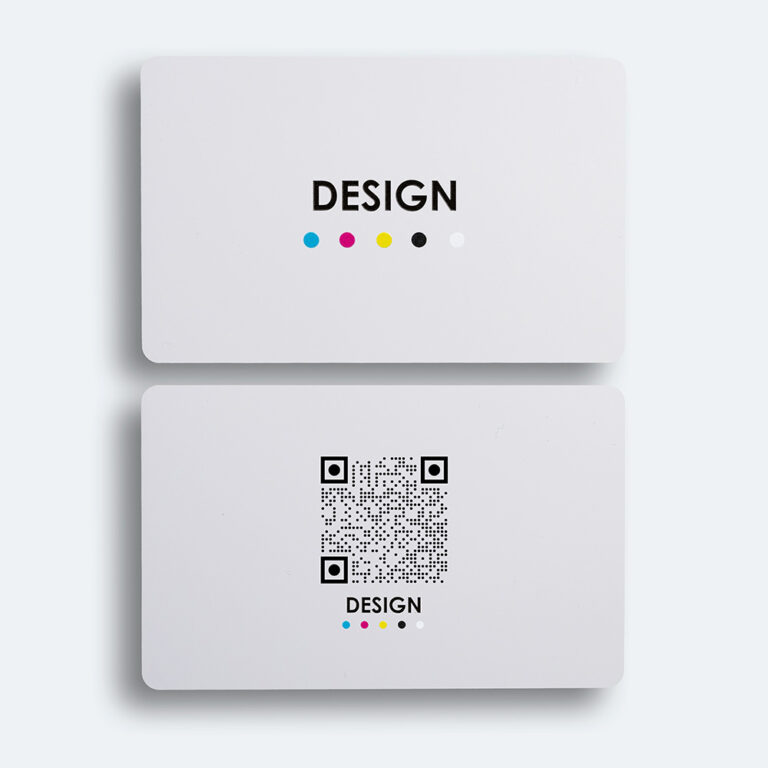 Carte NFC blanche personnalisable QR code