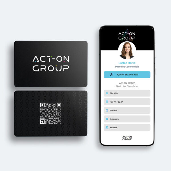 Carte KIPFUL PVC ACT-ON GROUP QR code