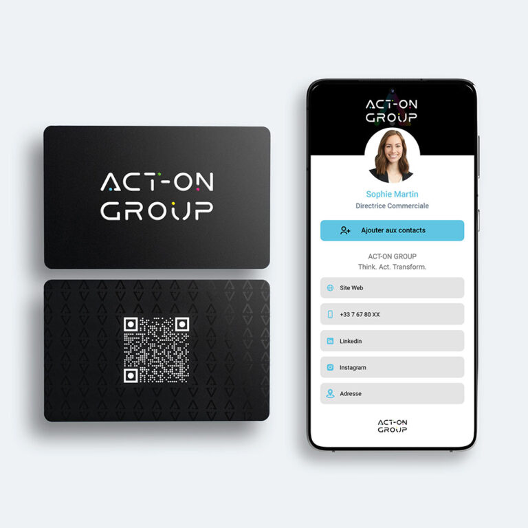 Carte KIPFUL PVC ACT-ON GROUP QR code