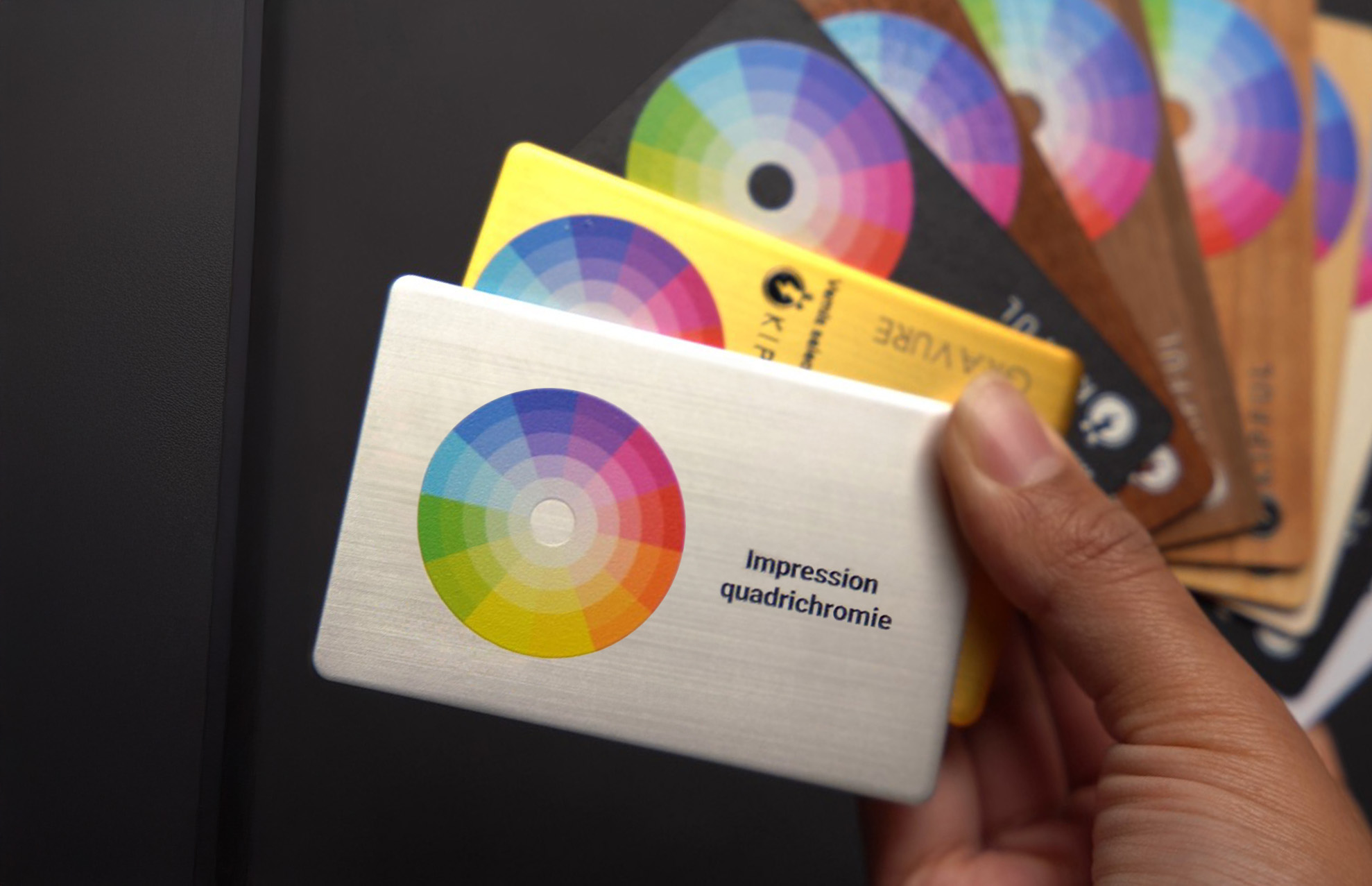 Cartes de visite KIPFUL impression quadrichromie