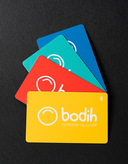 Cartes KIPFUL NFC colorées Bodih