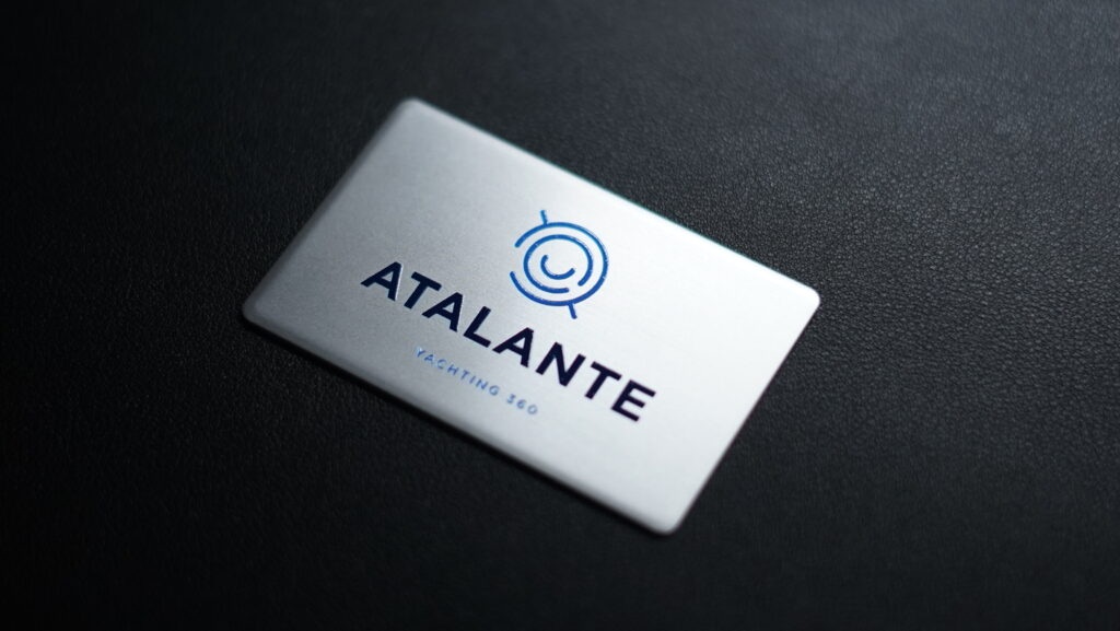Carte de visite métal Atalante Yachting