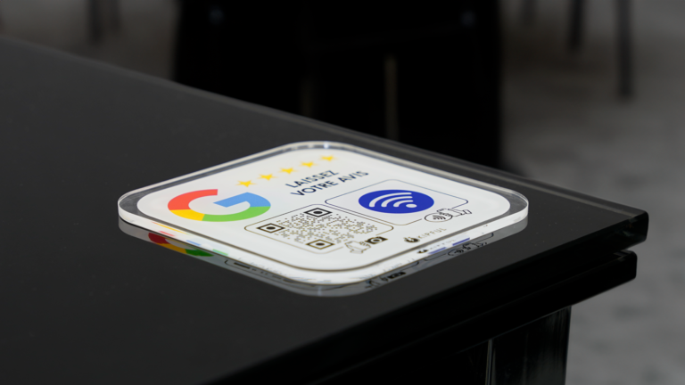 Plaque NFC avec logo Google