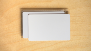 cartes de visite blanches à personnaliser