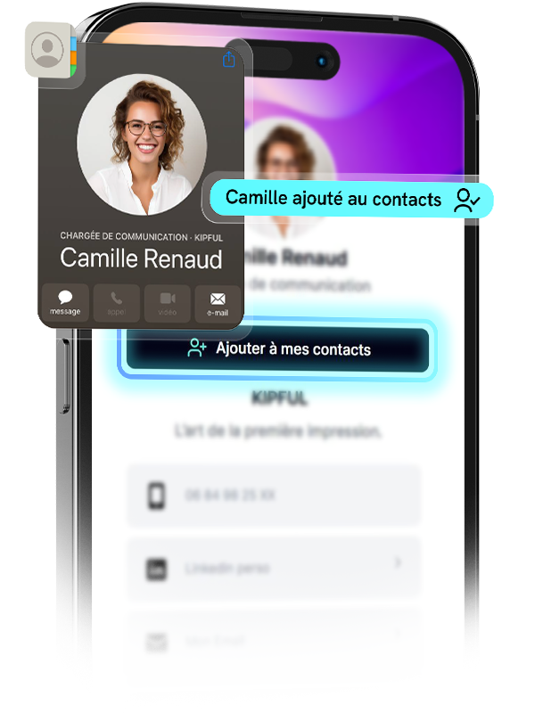 Ajout d'un contact depuis le profil KIPFUL