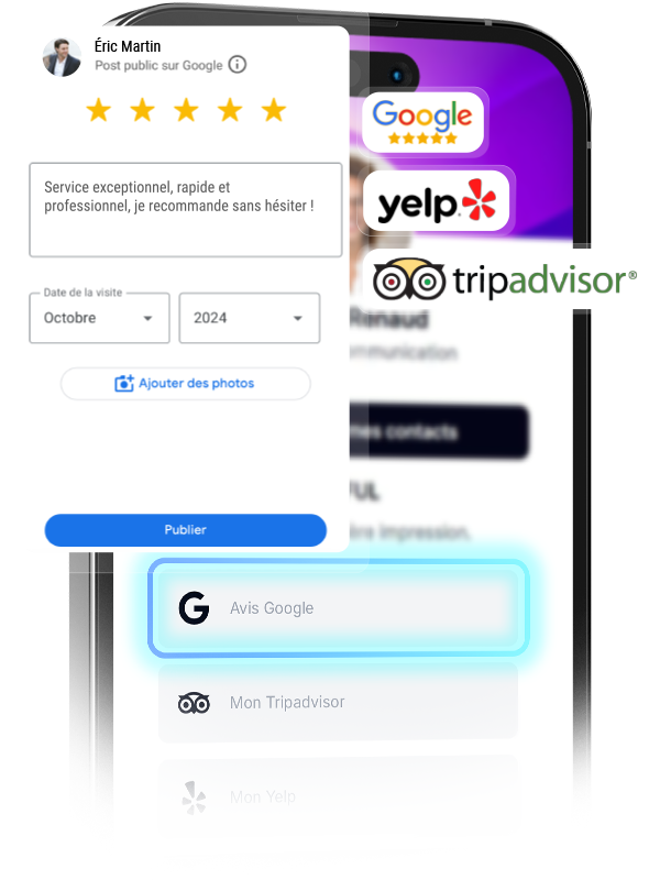 Profil digital collecte d'avis via plusieurs plateformes