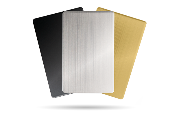 Cartes NFC connectées en métal
