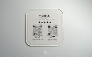 Plaque NFC pour la marque l'ORÉAL