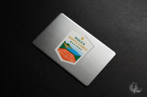 carte en acier brossé pour rolex