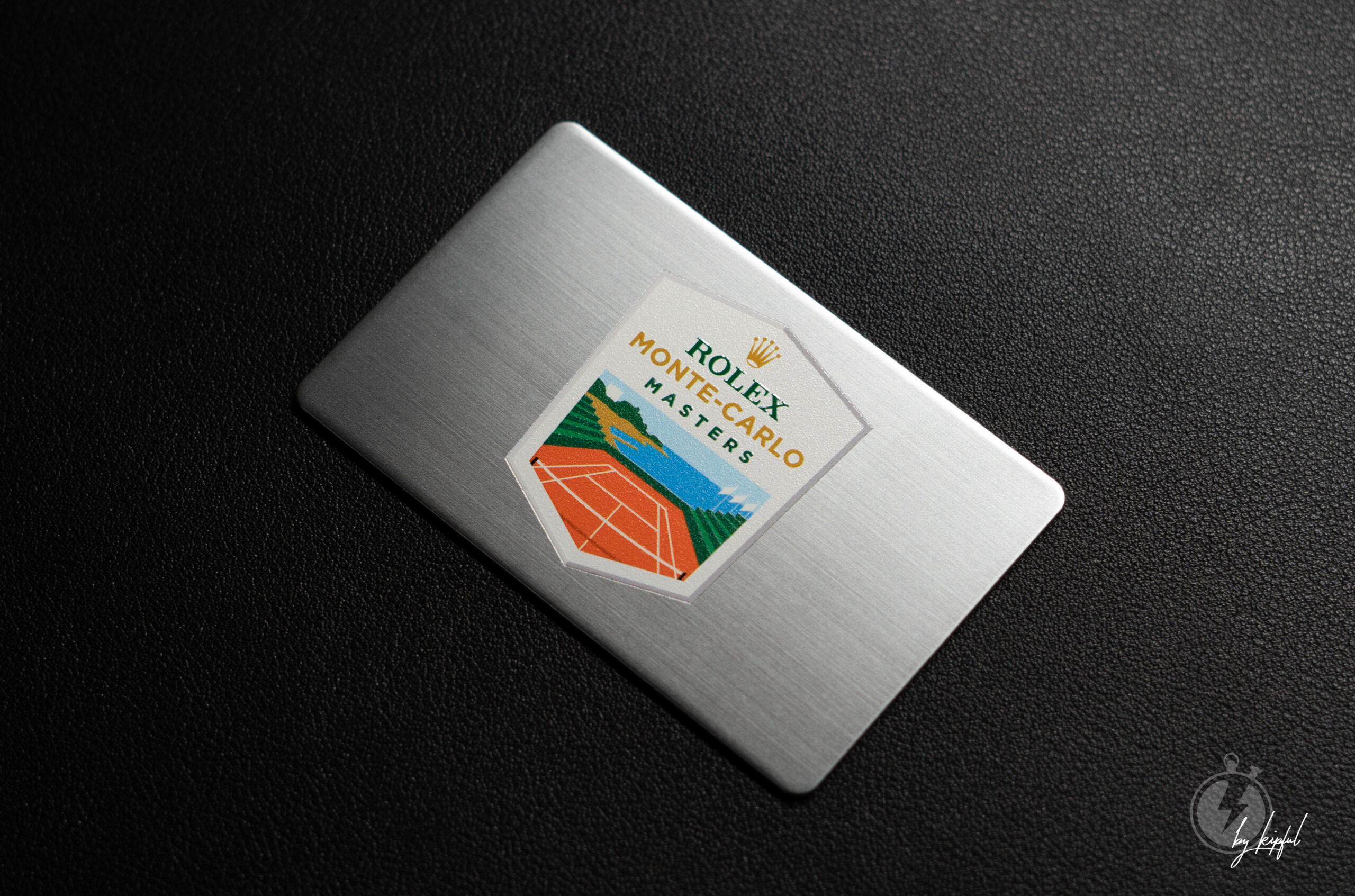 carte en acier brossé pour rolex