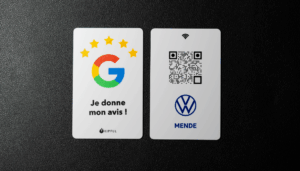 carte avis google recto verso