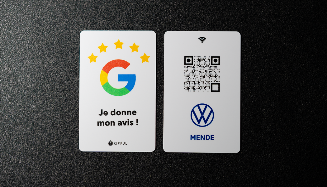 carte avis google recto verso